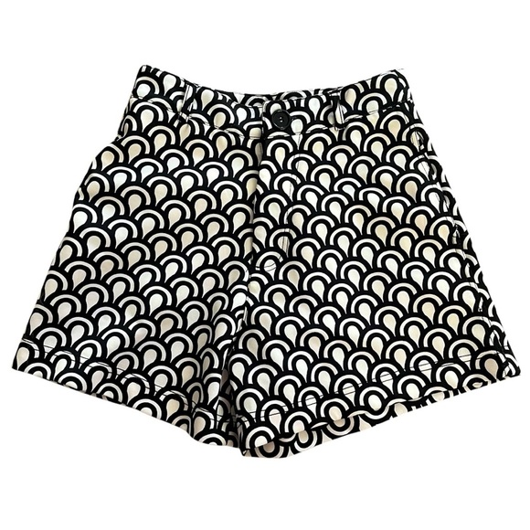 Black Tape Women’s High Waist Patterned Shorts Small | Geometric Print Dressy - Picture 1 of 12